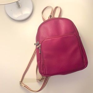 Plum mini backpack